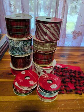 Ribbon, Christmas 14 rolls
